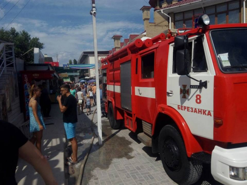 В курортной зоне Коблево в результате пожара пострадала женщина
