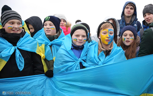 В Украине сегодня отмечают День Соборности (фоторепортаж)