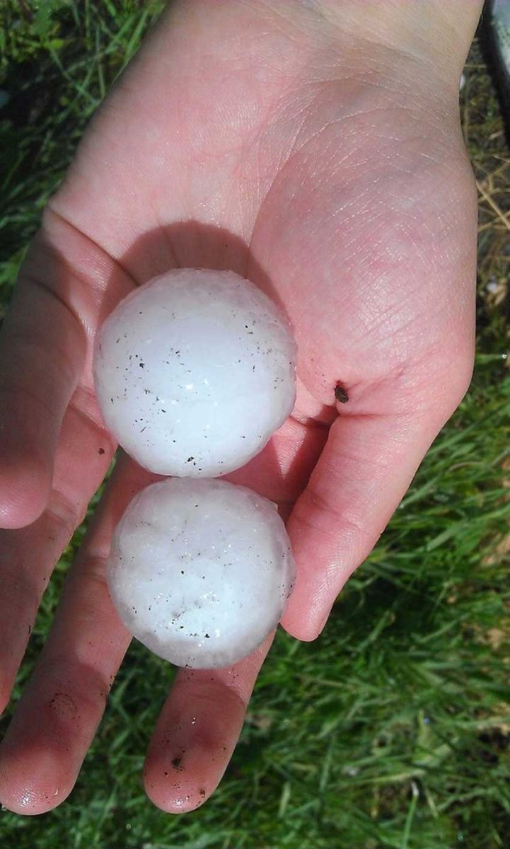 Рівненську область засипав аномальний град: дахи будинків в дірках