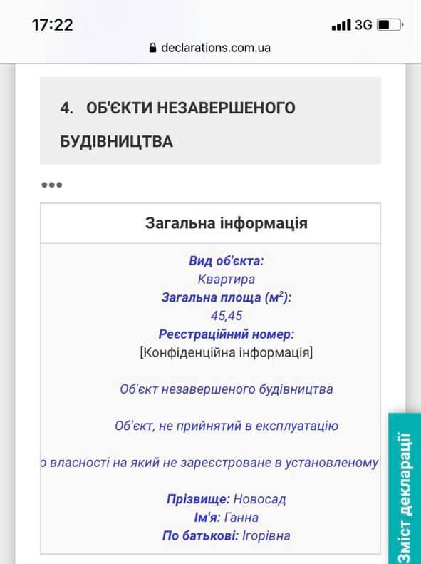 Новосад после жалоб на зарплату купила квартиру в Киеве: ответ министра