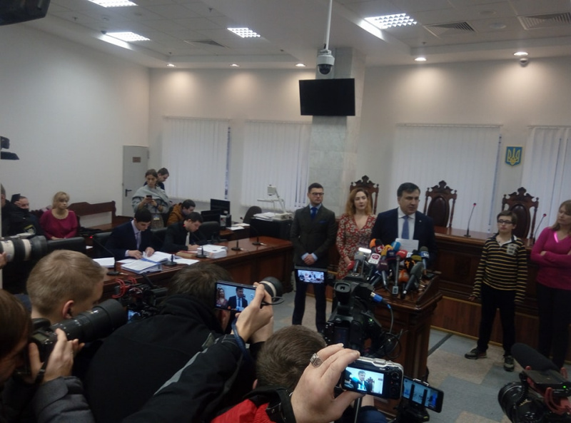 Суд начал рассмотрение апелляции на меру пресечения для Саакашвили