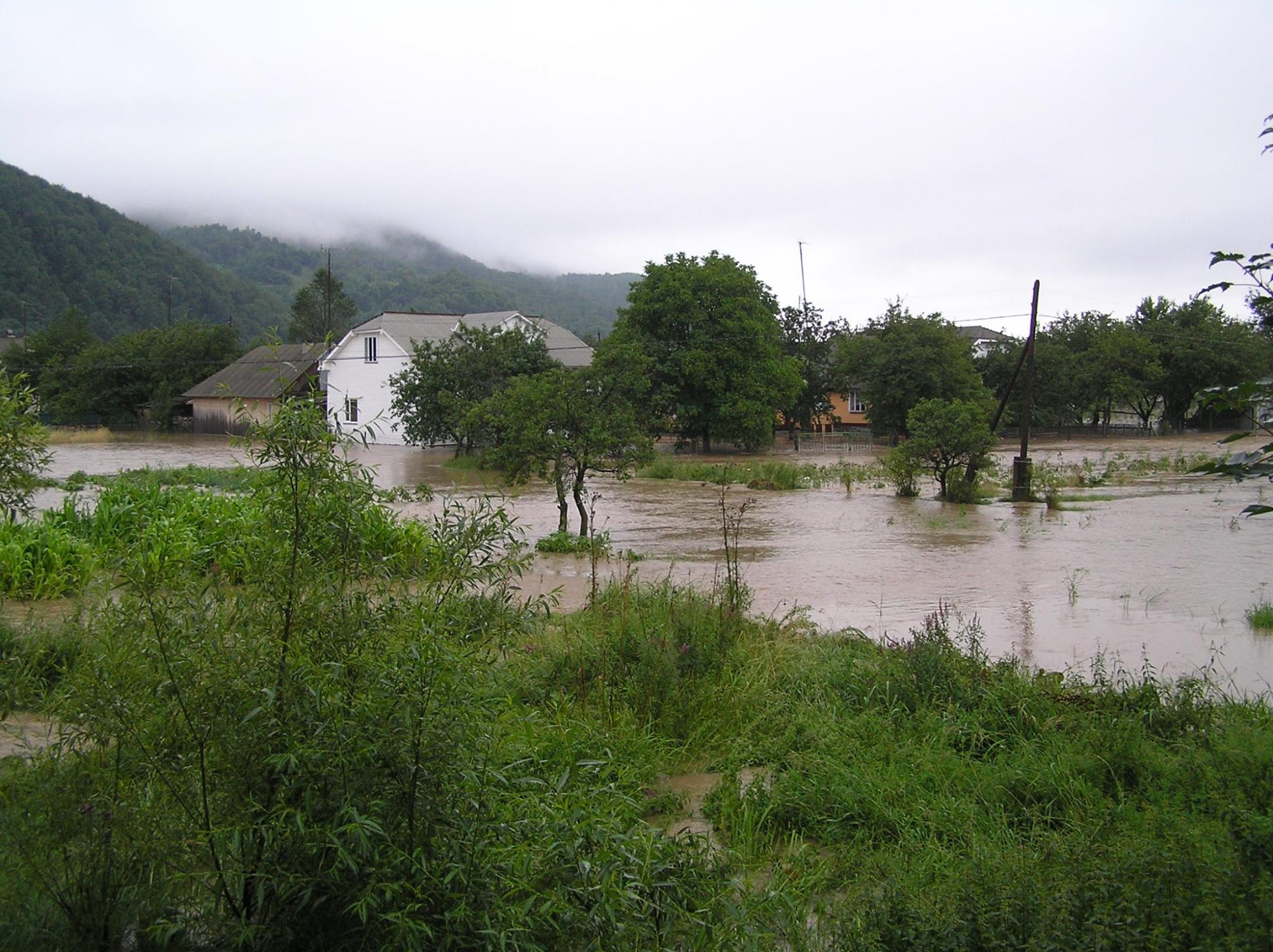 Разрушительное наводнение в Карпатах: как это было в 2008-м (фото)