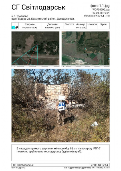 В Донецкой области боевики обстреляли жилой сектор