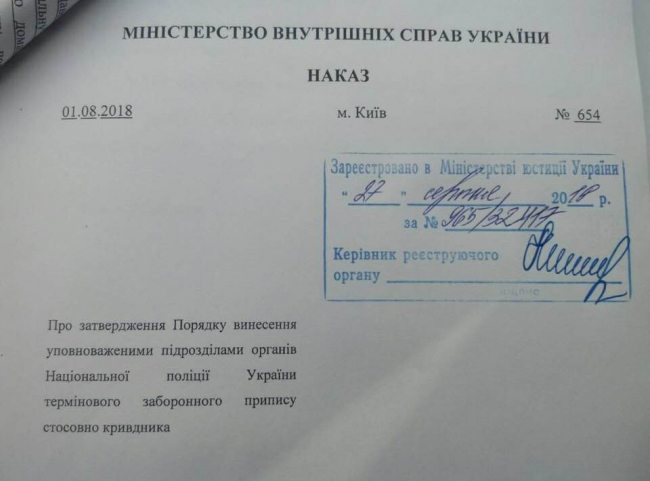 В Україні затвердили терміновий заборонний припис для протидії домашньому насильству