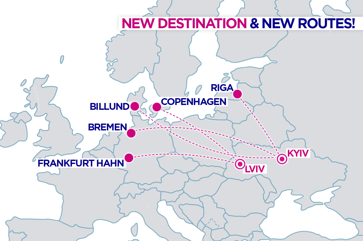 Wizz Air запускає п'ять нових маршрутів з України