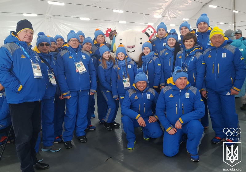 В Олимпийской деревне Пхенчхана подняли флаг Украины