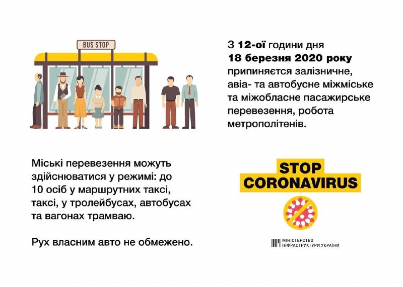 Залізничні перевезення по Україні припиняються з 18 березня