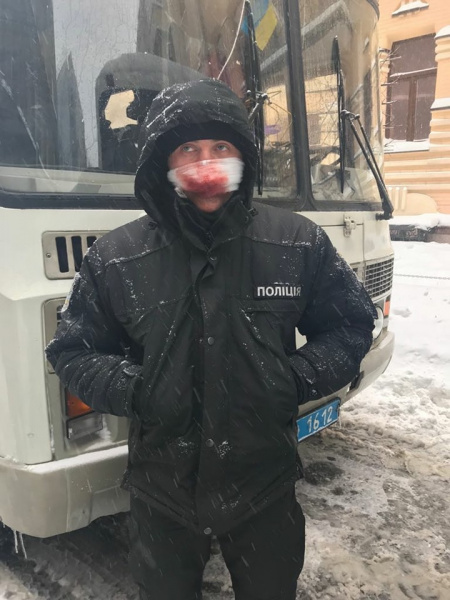 У зіткненнях під Радою 7 поліцейських отримали травми