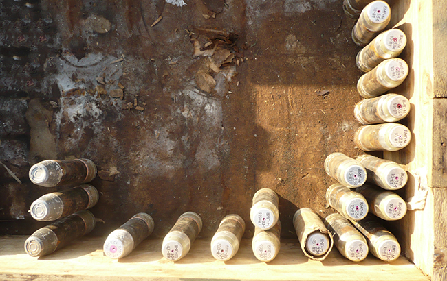 В Луганской области изъято большое количество боеприпасов