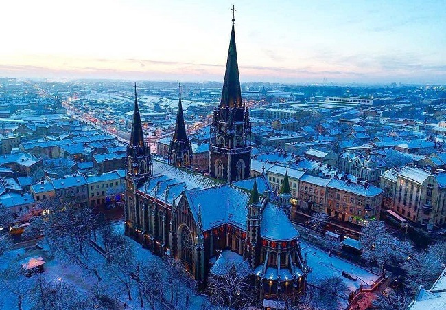 Львов зимой