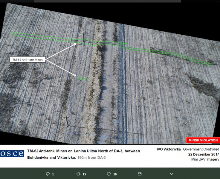 В ОБСЕ сообщили о новых случаях заминирования территории на Донбассе