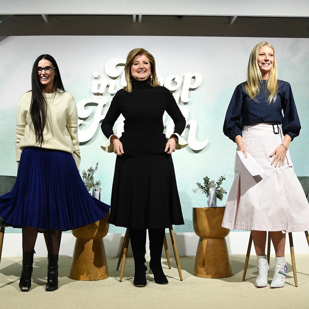 Гвінет Пелтроу і Демі Мур захопили трендовими образами в Нью-Йорку