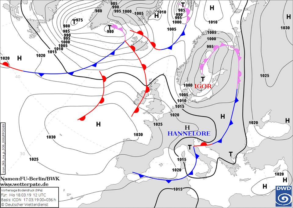 Циклон завтра принесет в Украину дожди