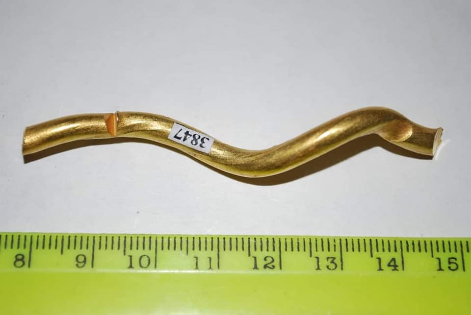 На Закарпатті археологи виявили кельтську прикрасу з золота: фото знахідки