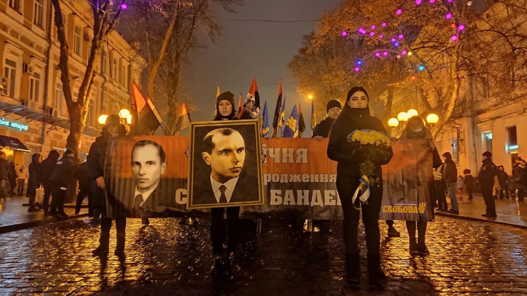 В городах Украины ярко и необычно отметили день рождения Бандеры: как это было