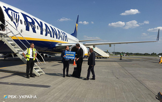 З України вилетів перший рейс Ryanair