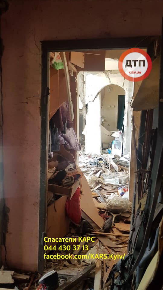 Вибух багатоповерхівки у Києві: з'явилися фото зсередини будинку