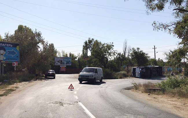 В Одесской области маршрутка столкнулась с грузовиком, 11 пострадавших