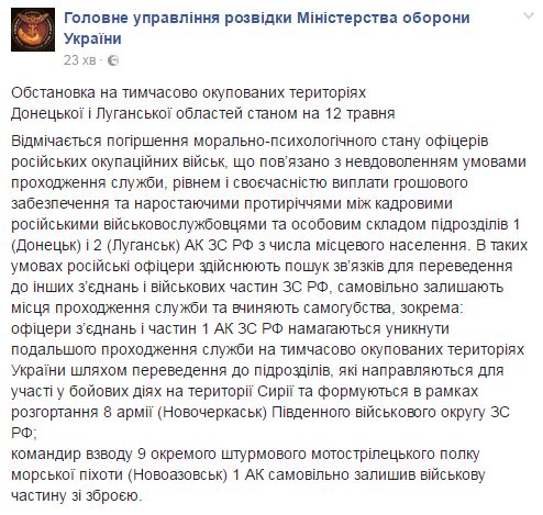 Офицеры РФ переводятся в подразделения для службы в Сирии, чтобы покинуть Донбасс