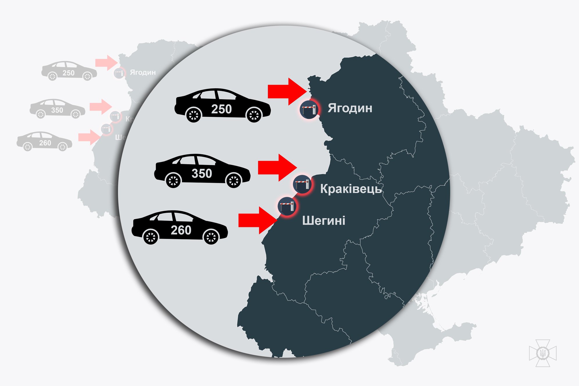 Пограничники назвали самые загруженные пункты пропуска на въезд в Украину