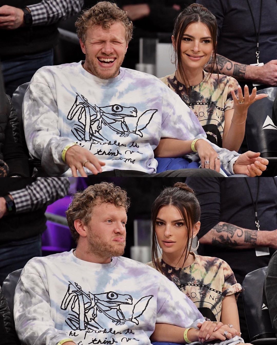 В пир и в мир: Эмили Ратаковски демонстрирует два безупречных образа в разных стилях