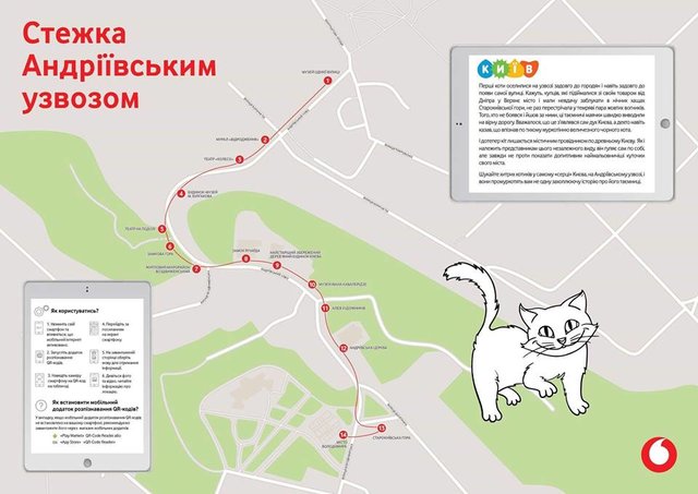 "Умный" маршрут: в Киеве появились экскурсии с котиками