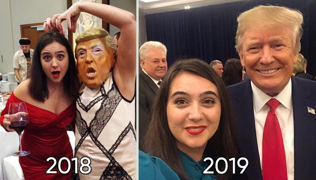 Прес-секретар Зеленського похвалилася селфі з Трампом: їй пригадали архівне фото