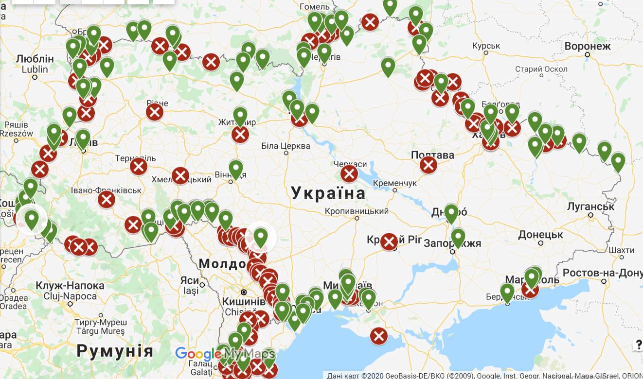 Карантин в Украине: через какие КПВВ можно вернуться из Европы