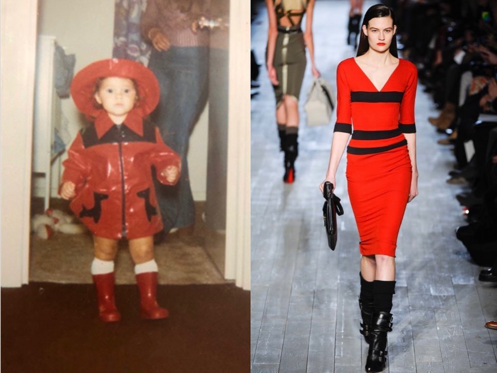 Маленькая модница: Виктория Бекхэм показала "пророческое" фото из детства