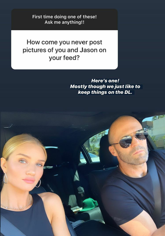 Це було кохання з першого погляду: Роузі Хантінгтон-Уайтлі розповіла, як познайомилася з Джейсоном Стетхэмом