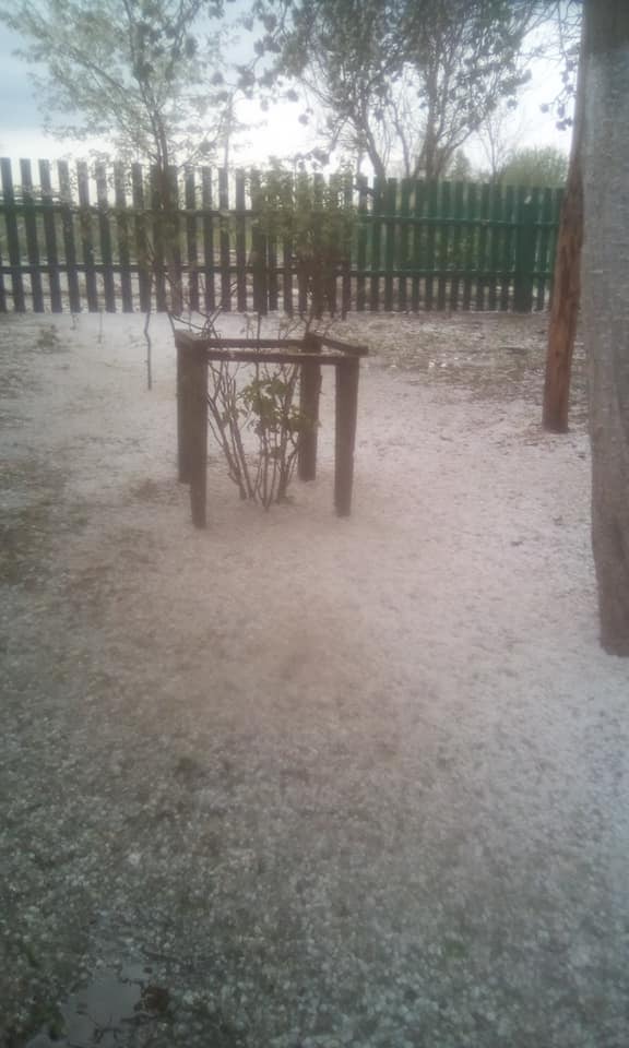 Существенные потери для всех: под Житомиром выпал сильный град (фото)