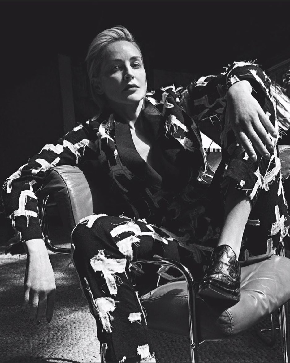 Гаряче! 62-річна Шерон Стоун блищить у відвертому образі для глянцю