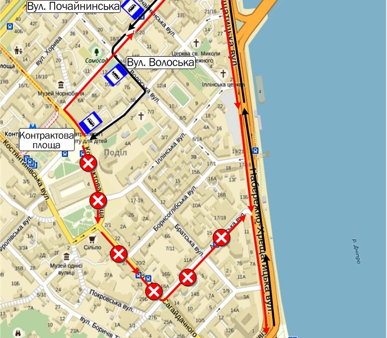 маршрут автобуса №115 31 липня