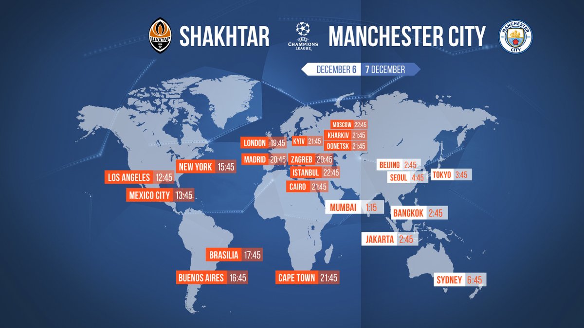 Шахтер - Манчестер Сити: где смотреть матч