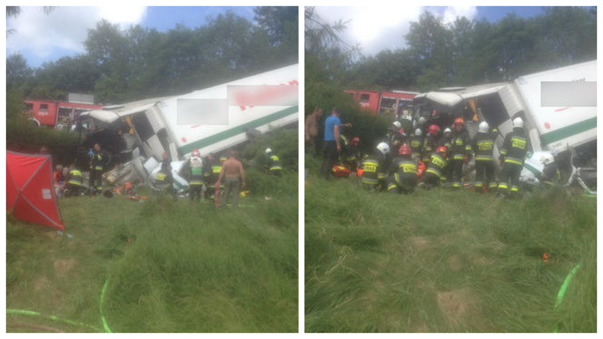 В Польше автобус с детьми столкнулся с грузовиком, госпитализированы 20 человек