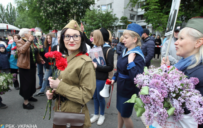 День победы в Киеве: как прошло 9 мая на улицах столицы (видео)