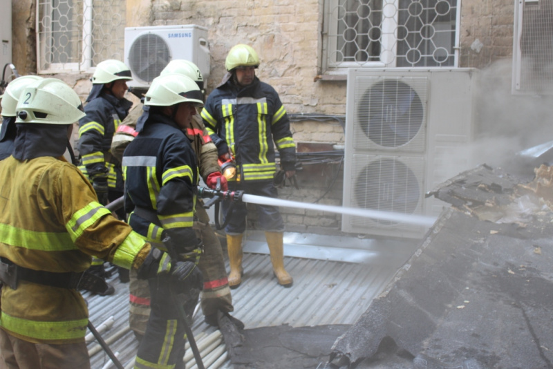 В центре Киева горел ресторан