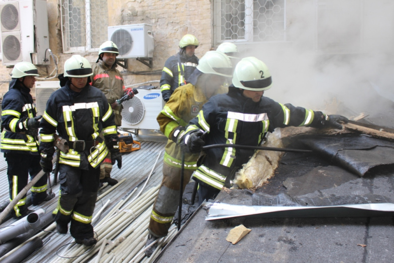 В центре Киева горел ресторан