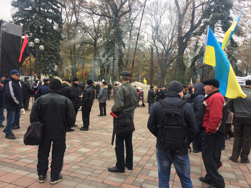 Митинг в Киеве: под Радой собрались около 500 человек