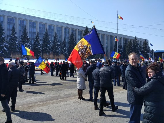 В Молдове на акции за объединение с Румынией задержали более 20 человек