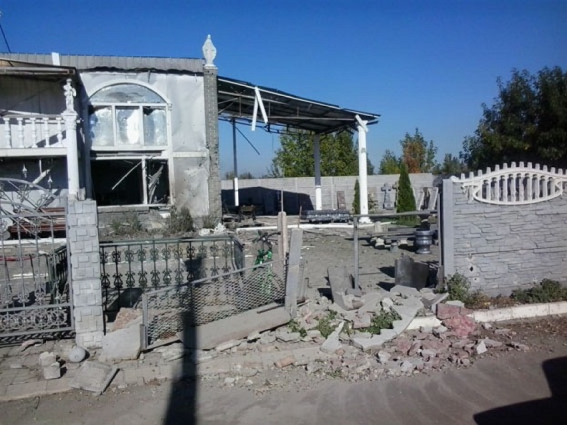 последствия обстрела Авдеевки