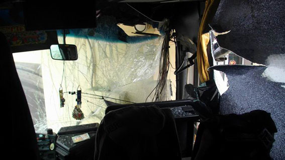 У Донецькій області зіткнулися два автобуси, є постраждалі