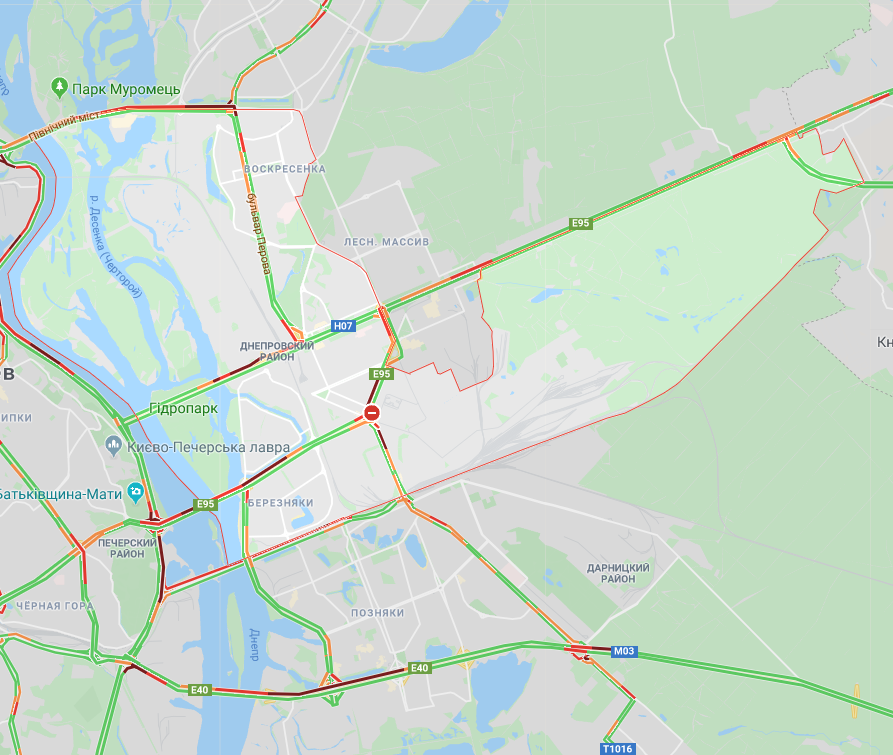 Київ скували пробки