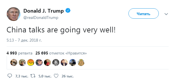 Трамп заявив про вдалі торгові переговори з Китаєм