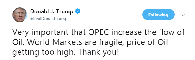 Трамп закликав ОПЕК збільшити видобуток нафти