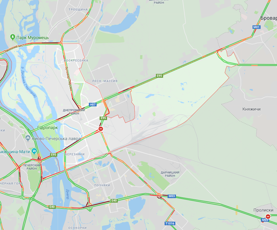 Київ скували пробки