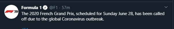 Формула-1 отменила гонку во Франции и снова перенесла старт сезона