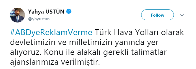 Турецькі компанії відмовляються від реклами товарів із США