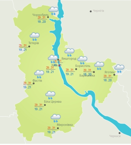 Спека і грози: прогноз погоди на сьогодні