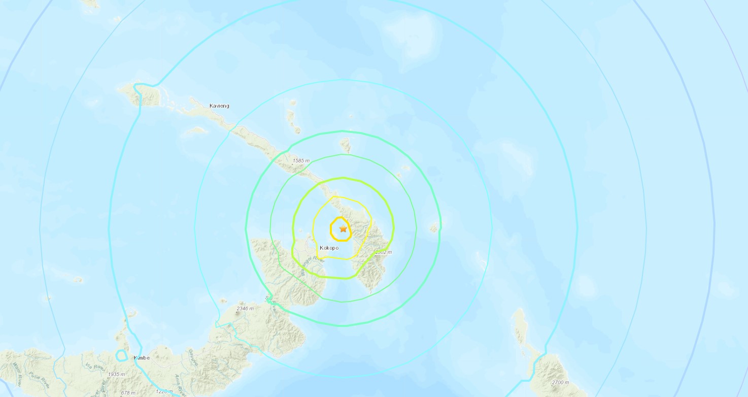 У берегов Папуа-Новой Гвинеи произошло мощное землетрясение